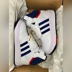 Adidas Hoops Mid 3.0 basketball shoes; Toddler size 10K